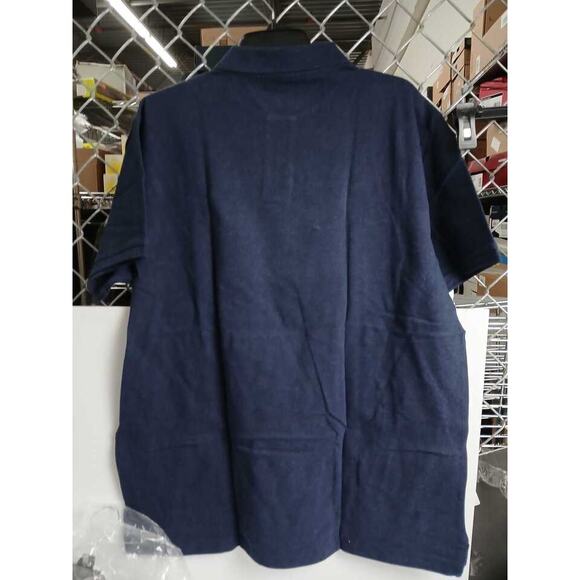 NWT Polo Ralph Lauren Slim Fit Mesh Polo Shirt Blue Crew Neck Size XL - Picture 2 of 3